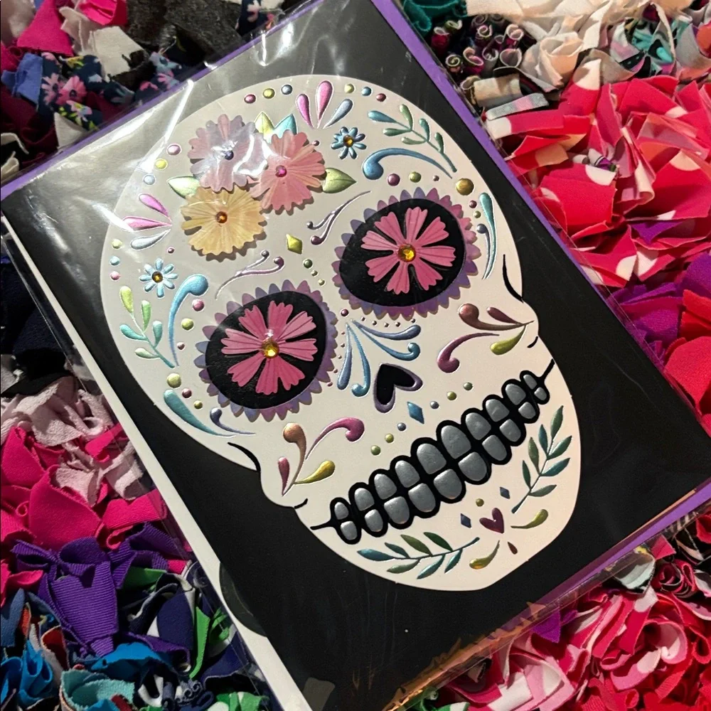 🆕American Greetings-Papyrus ‘Day Of the Dead’ Sugar Skull Card